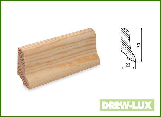 Skirting boards pine 5,0*2,2